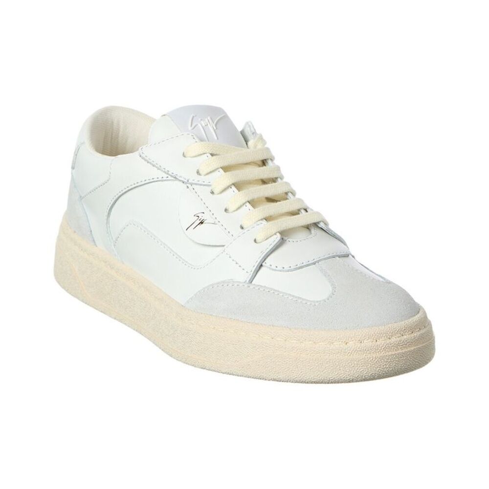 Giuseppe Zanotti Gz/94 Leather & Suede Sneaker, White